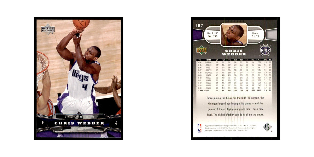 2004 Upper Deck Chris Webber Kings #167