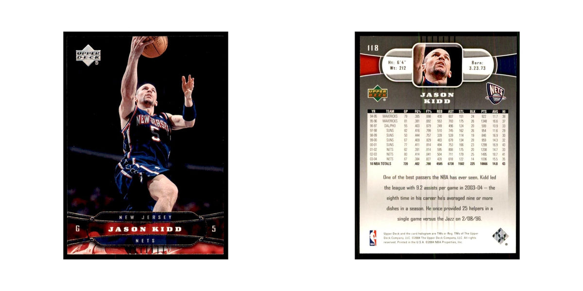 2004 Upper Deck Jason Kidd Nets #118