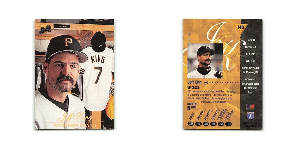 Jeff King 1994 Studio #146 Pittsburgh Pirates Baseball Card NM