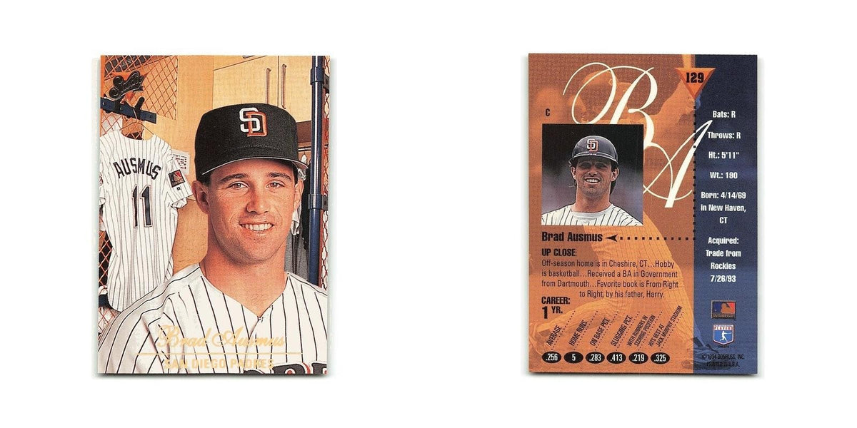 Brad Ausmus 1994 Studio #129 San Diego Padres Baseball Card NM
