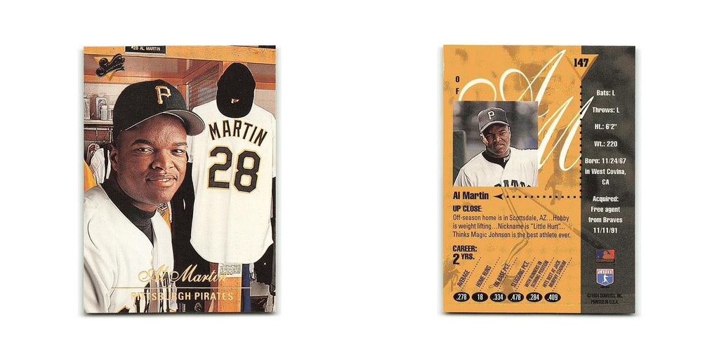 Al Martin 1994 Studio #147 Pittsburgh Pirates Baseball Card NM