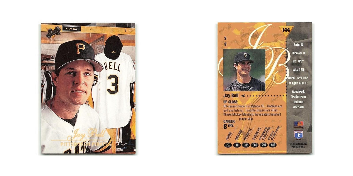 Jay Bell 1994 Studio #144 Pittsburgh Pirates Baseball Card NM