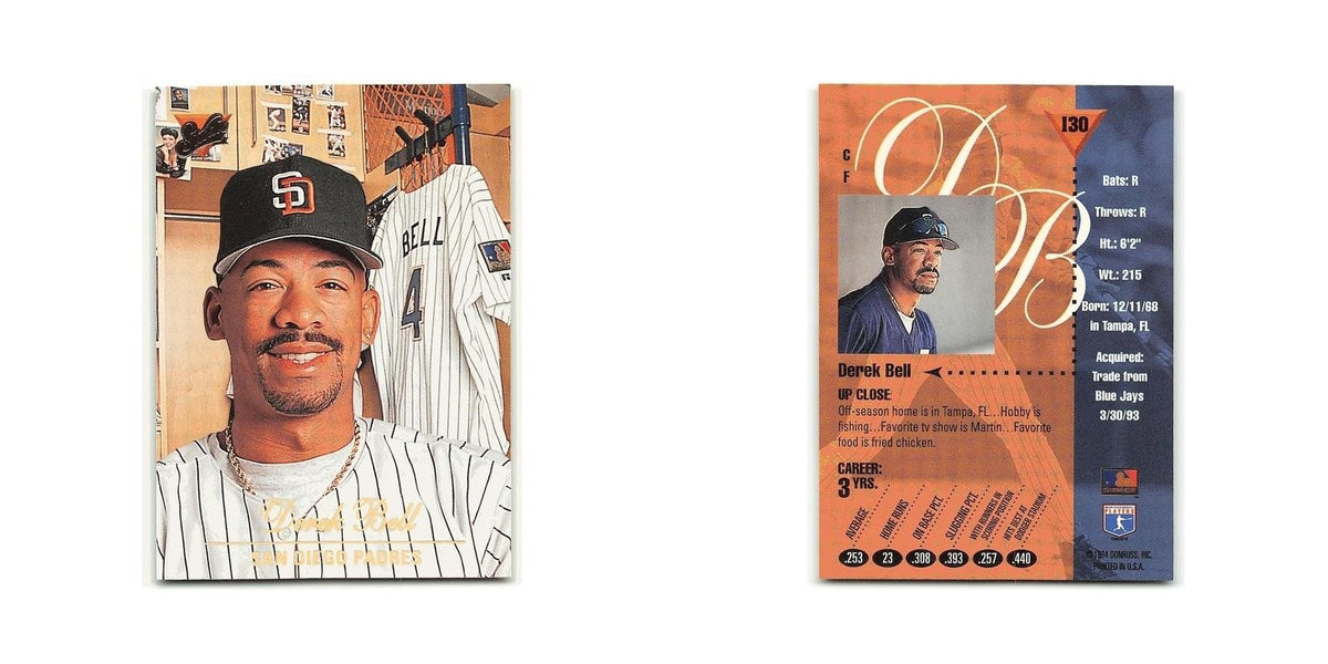 Derek Bell 1994 Studio #130 San Diego Padres Baseball Card NM