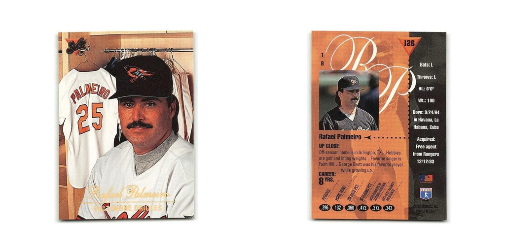 Rafael Palmeiro 1994 Studio #126 Baltimore Orioles Baseball Card NM