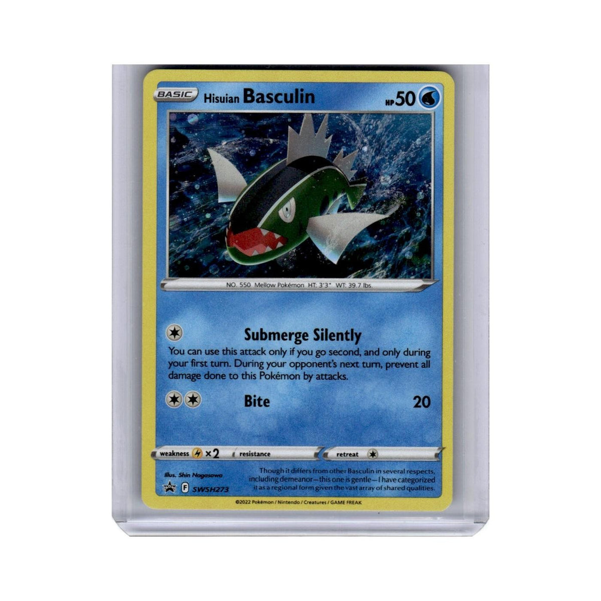 Hisuian Basculin 2022 Sword Shield Black Star Promo #273 Pokemon Pokemon Card NM