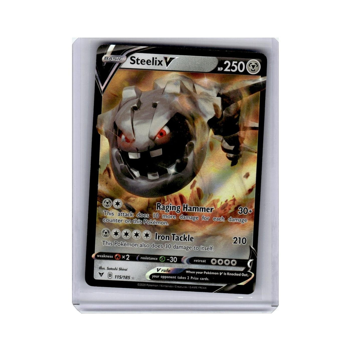 Steelix V 2020 Sword Shield Vivid Voltage #115 Pokemon Pokemon Card NM