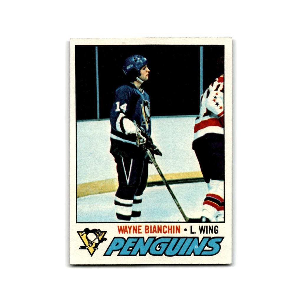 1977 Topps Wayne Bianchin RC Pittsburgh Penguins #188