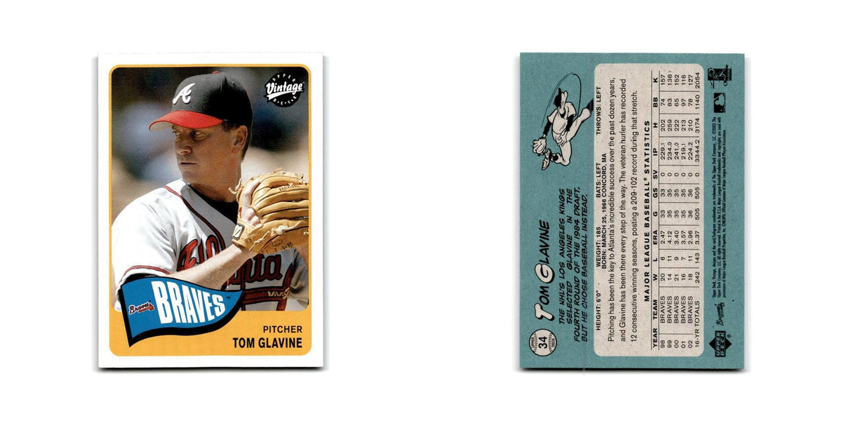 2003 Upper Deck Vintage Tom Glavine Braves #34