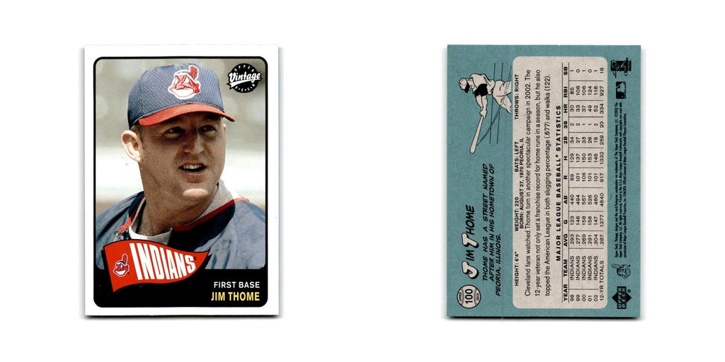 2003 Upper Deck Vintage Jim Thome Indians #100