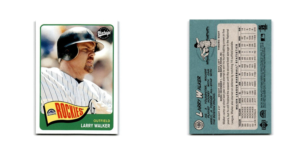 2003 Upper Deck Vintage Larry Walker Rockies #180