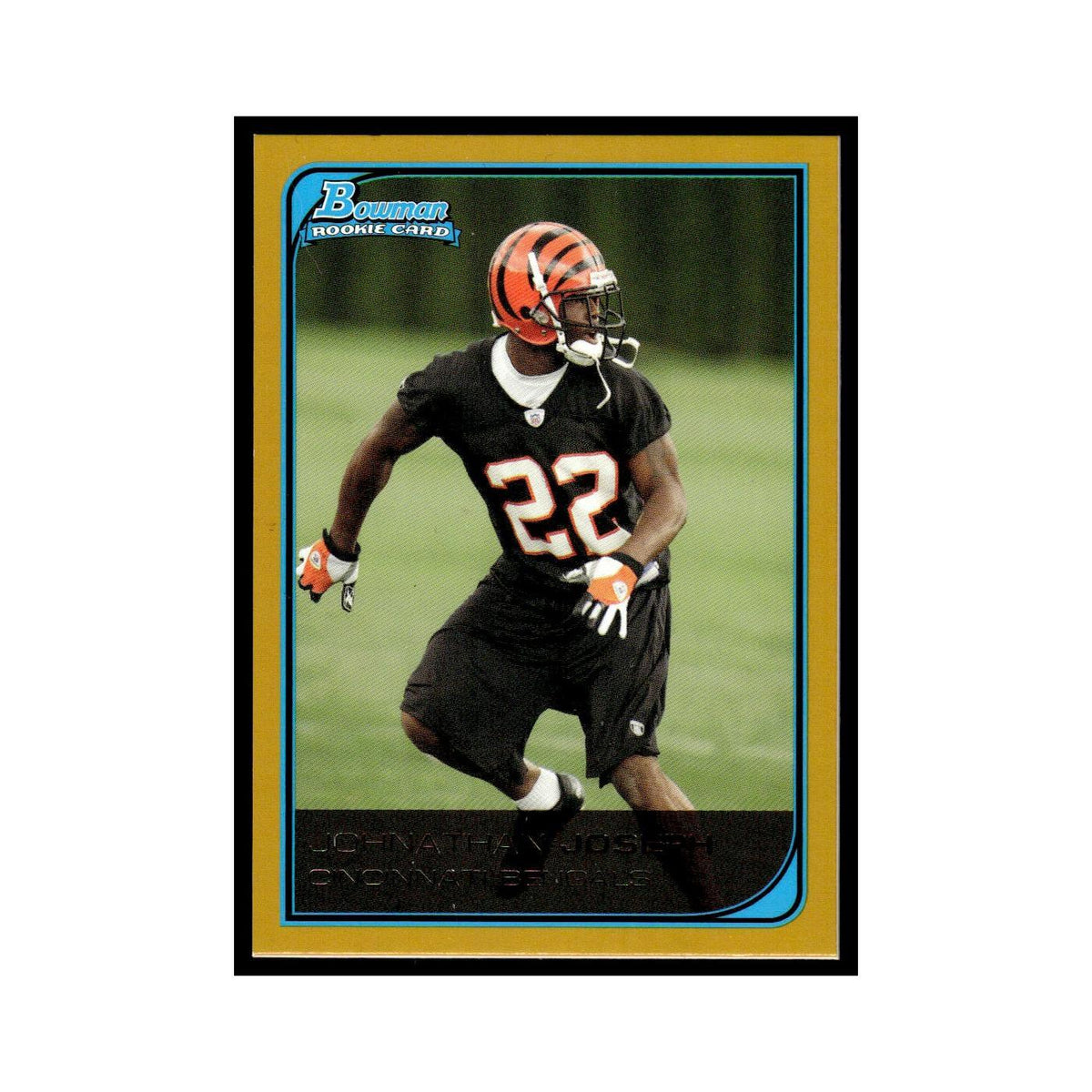2006 Bowman Gold Johnathan Joseph RC Bengals #131