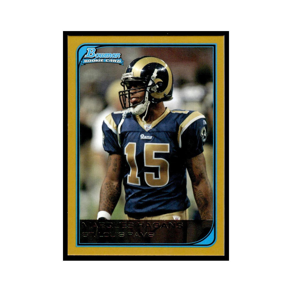 2006 Bowman Gold Marques Hagans RC St. Louis Rams #211