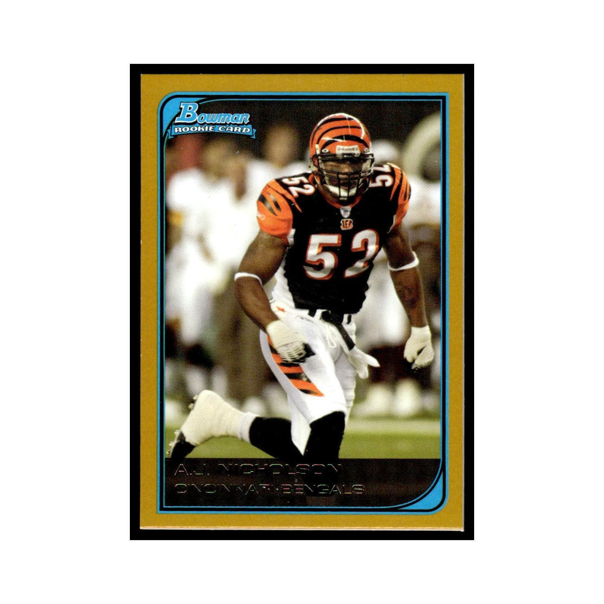 2006 Bowman Gold A.J. Nicholson RC Bengals #198