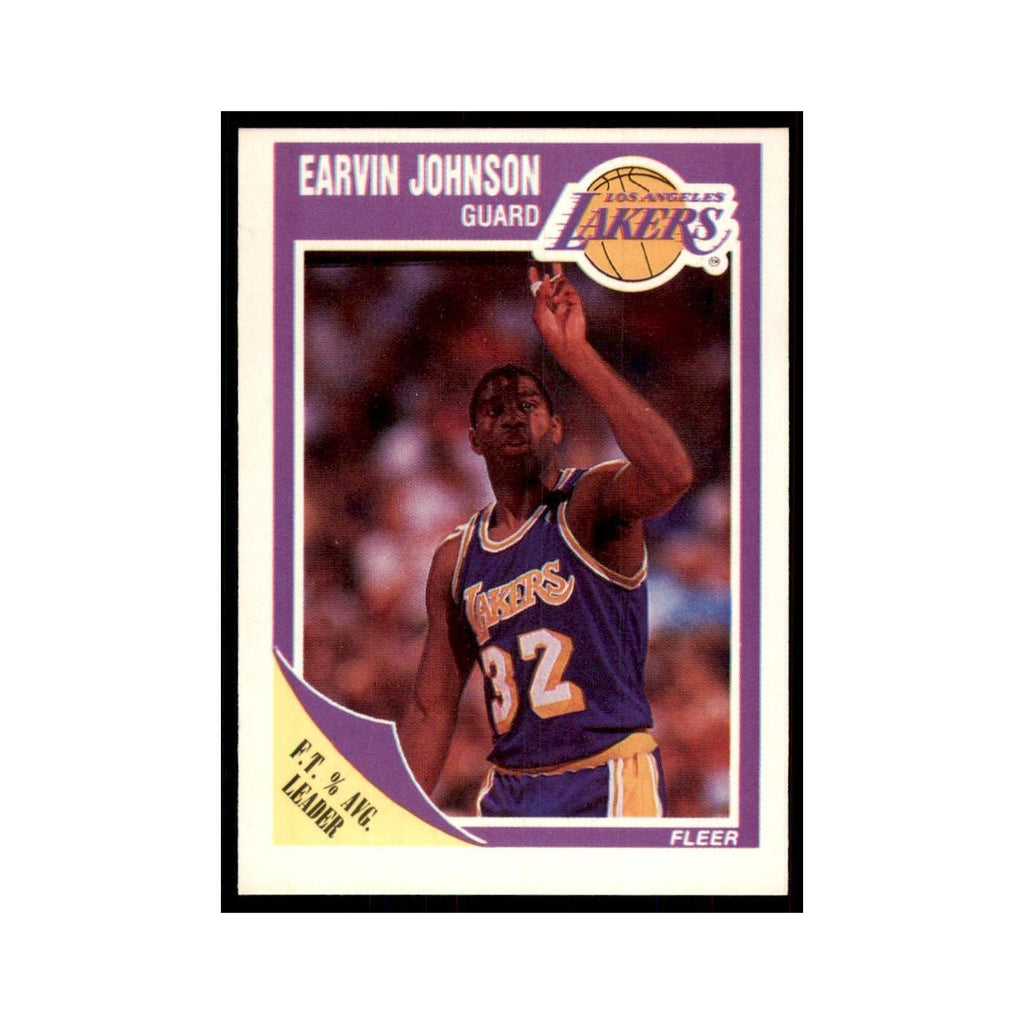 1989 Fleer Earvin Johnson Basketball Cards #77