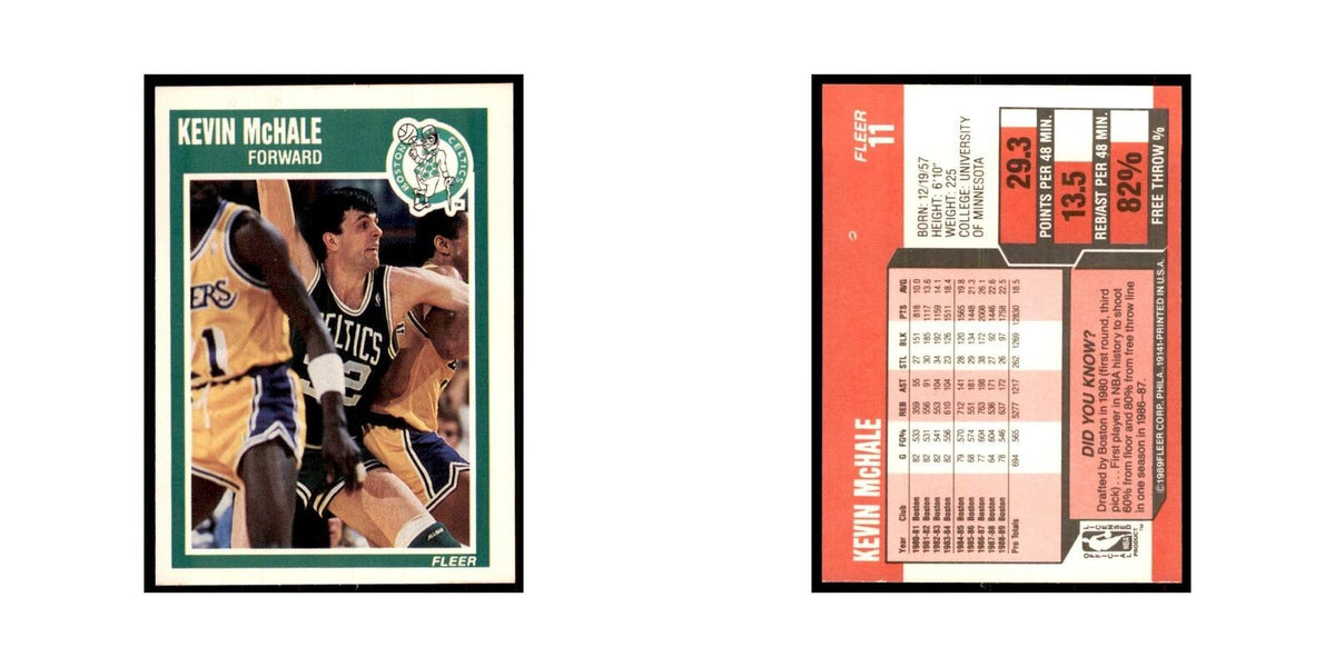 1989 Fleer Kevin McHale Basketball Cards #11