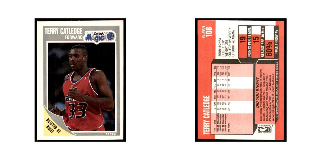 1989 Fleer Terry Catledge Basketball Cards #108