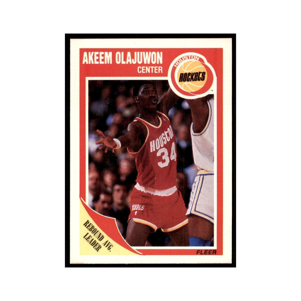 1989 Fleer Akeem Olajuwon Basketball Cards #61