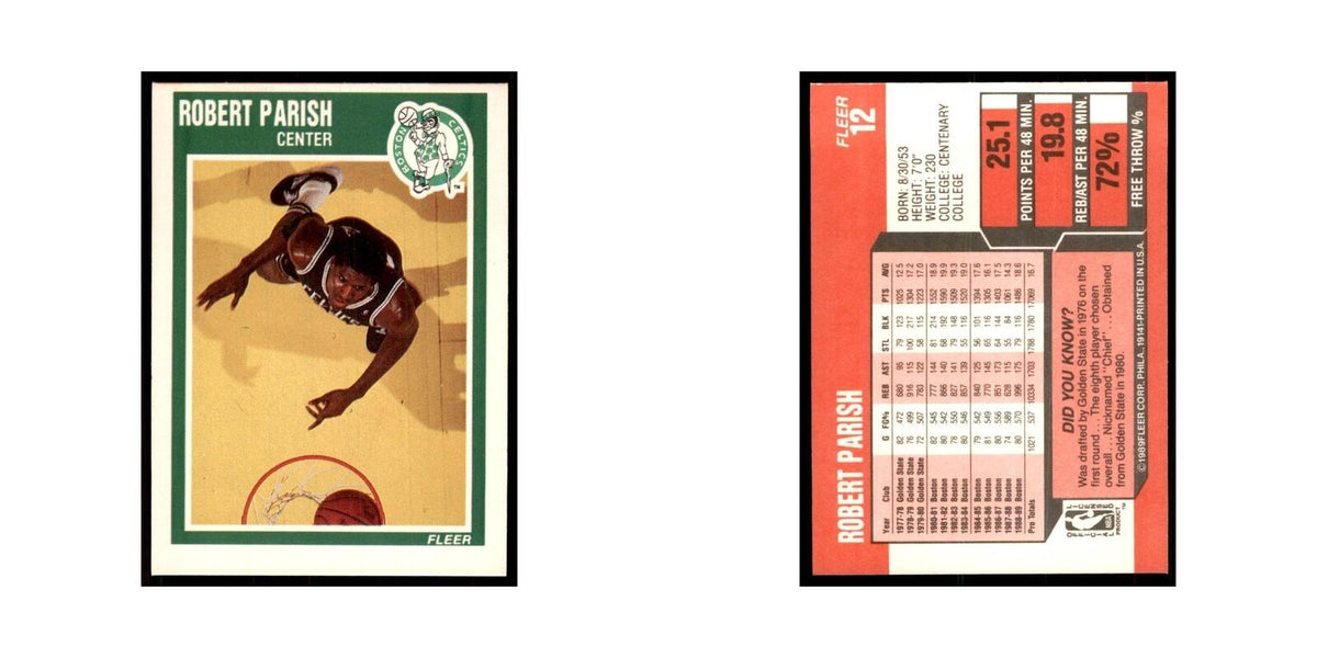 1989 Fleer Robert Parish Basketball Cards #12