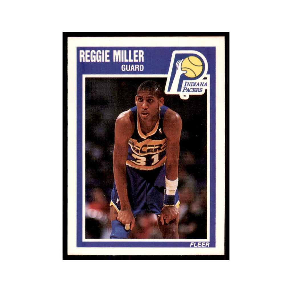 1989 Fleer Reggie Miller Basketball Cards #65