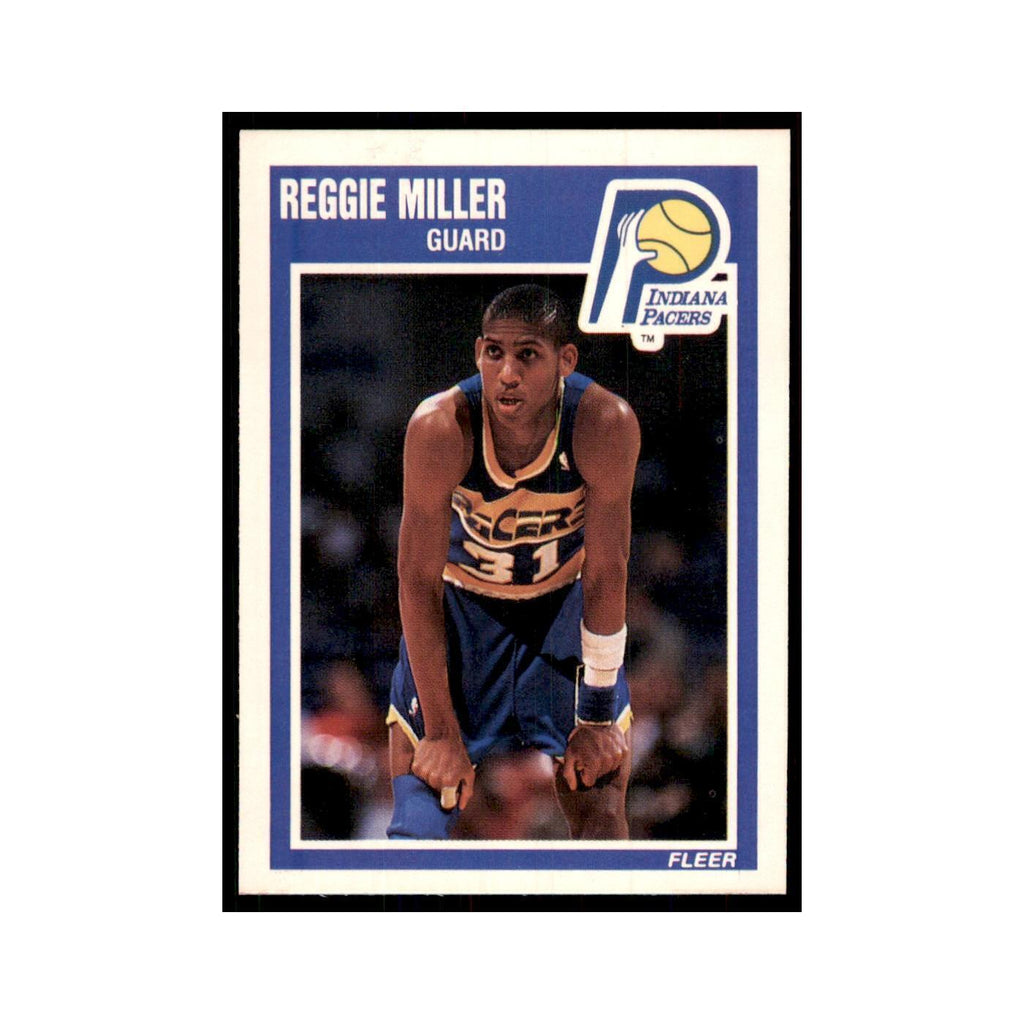 1989 Fleer Reggie Miller Basketball Cards #65