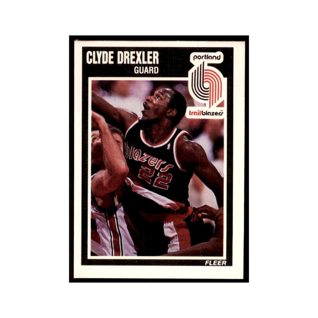 1989 Fleer Clyde Drexler Basketball Cards #128