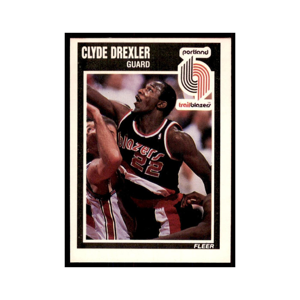 1989 Fleer Clyde Drexler Basketball Cards #128