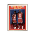 1989 Fleer Dominique Wilkins/Moses Malone Basketball Cards #165