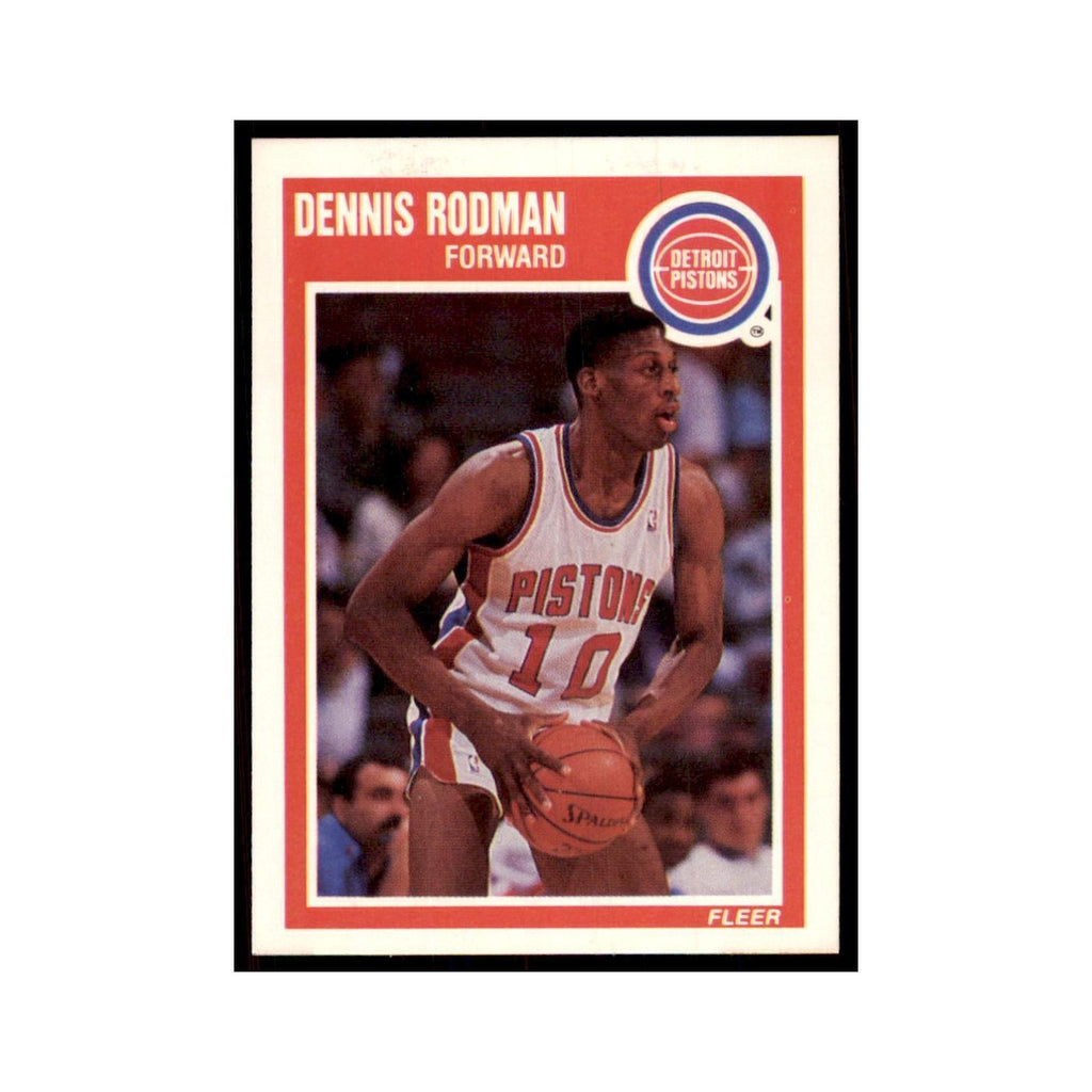 1989 Fleer Dennis Rodman Basketball Cards #49