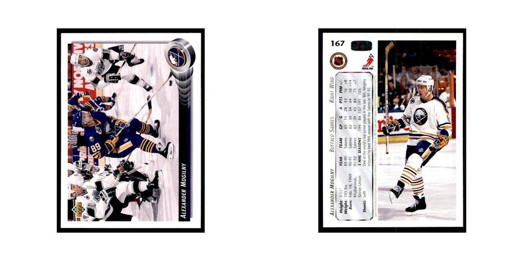 1992 Upper Deck Alexander Mogilny Hockey Cards #167
