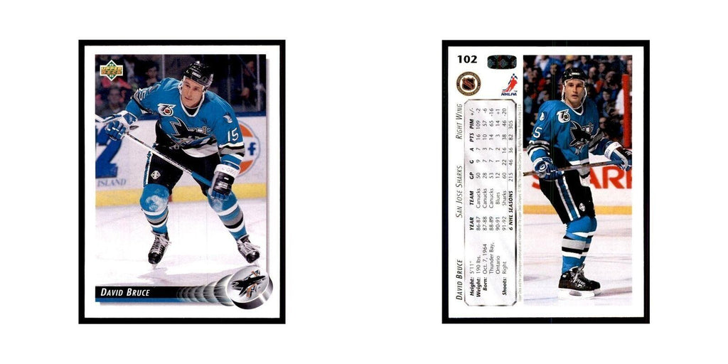 1992 Upper Deck David Bruce Hockey Cards #102