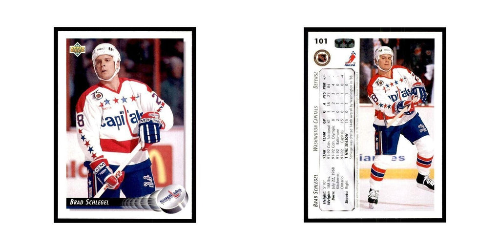 1992 Upper Deck Brad Schlegel Hockey Cards #101
