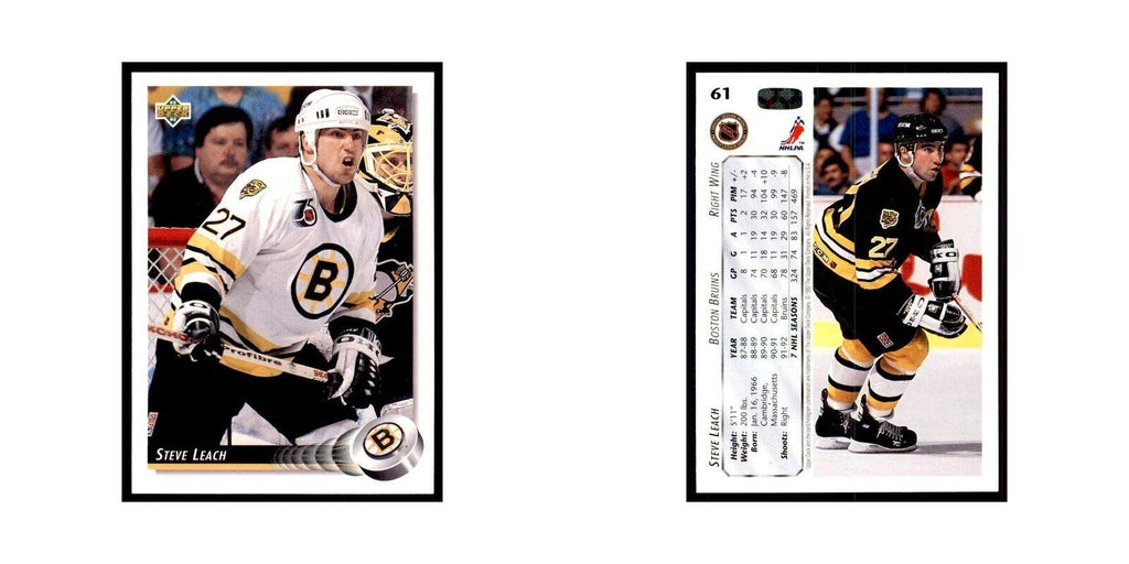 1992 Upper Deck Steve Leach Hockey Cards #61