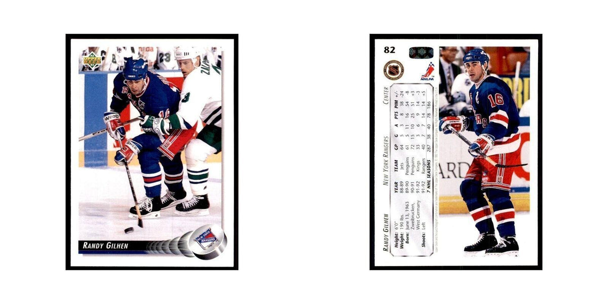 1992 Upper Deck Randy Gilhen Hockey Cards #82