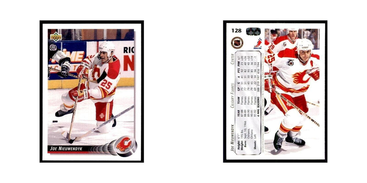 1992 Upper Deck Joe Nieuwendyk Hockey Cards #128