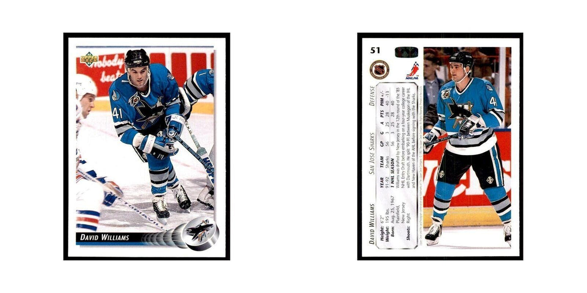 1992 Upper Deck David Williams Hockey Cards #51