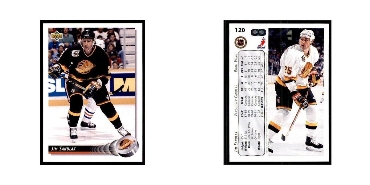1992 Upper Deck Jim Sandlak Hockey Cards #120