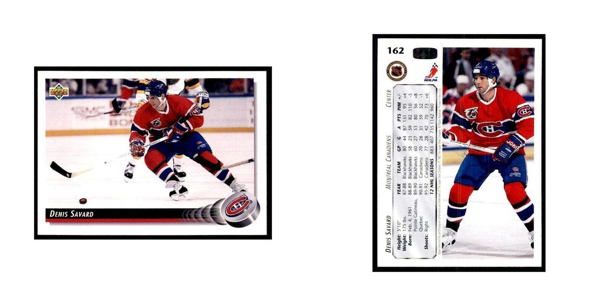 1992 Upper Deck Denis Savard Hockey Cards #162