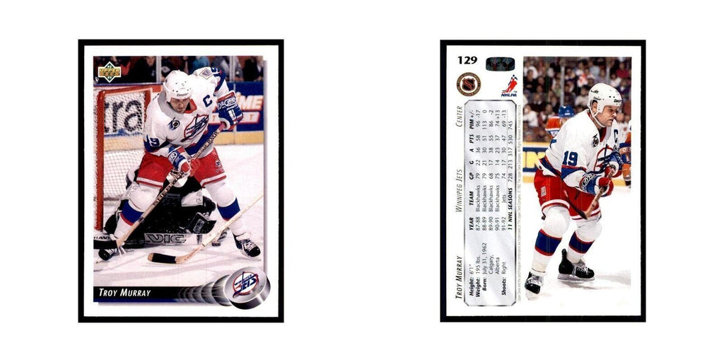 1992 Upper Deck Troy Murray Hockey Cards #129
