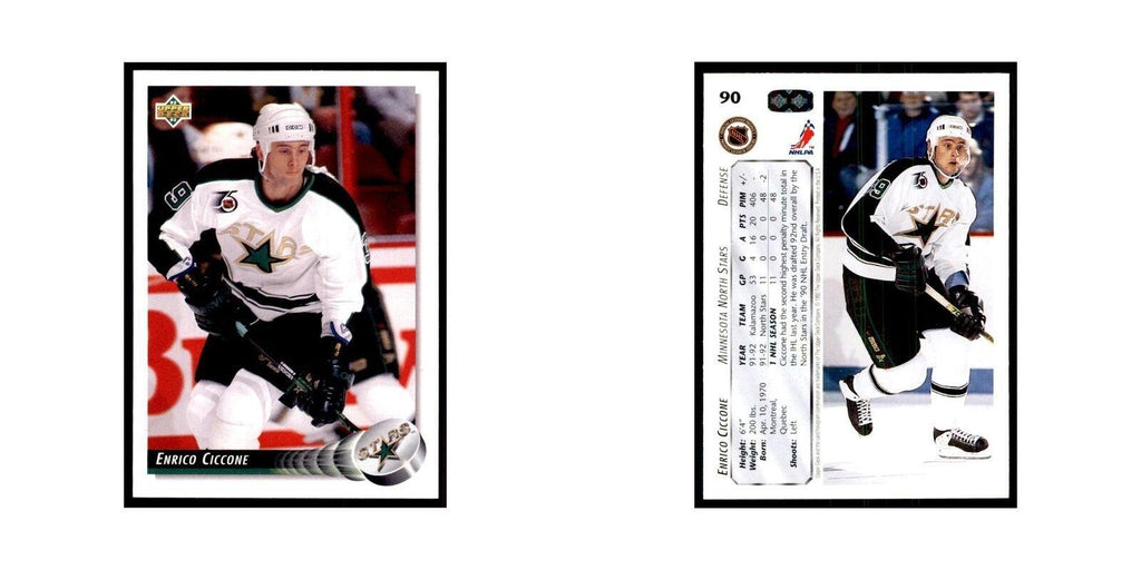 1992 Upper Deck Enrico Ciccone Hockey Cards #90