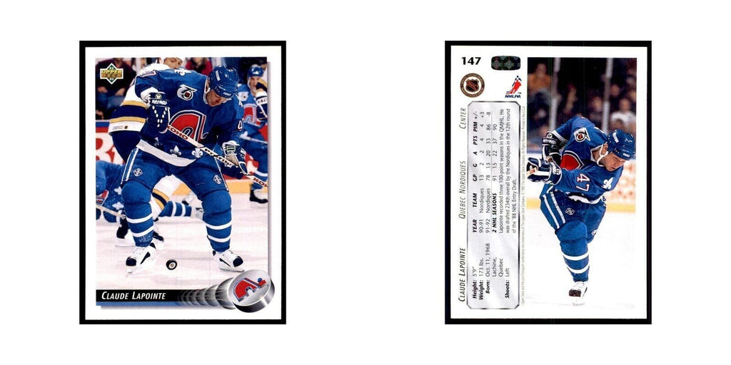 1992 Upper Deck Claude Lapointe Hockey Cards #147