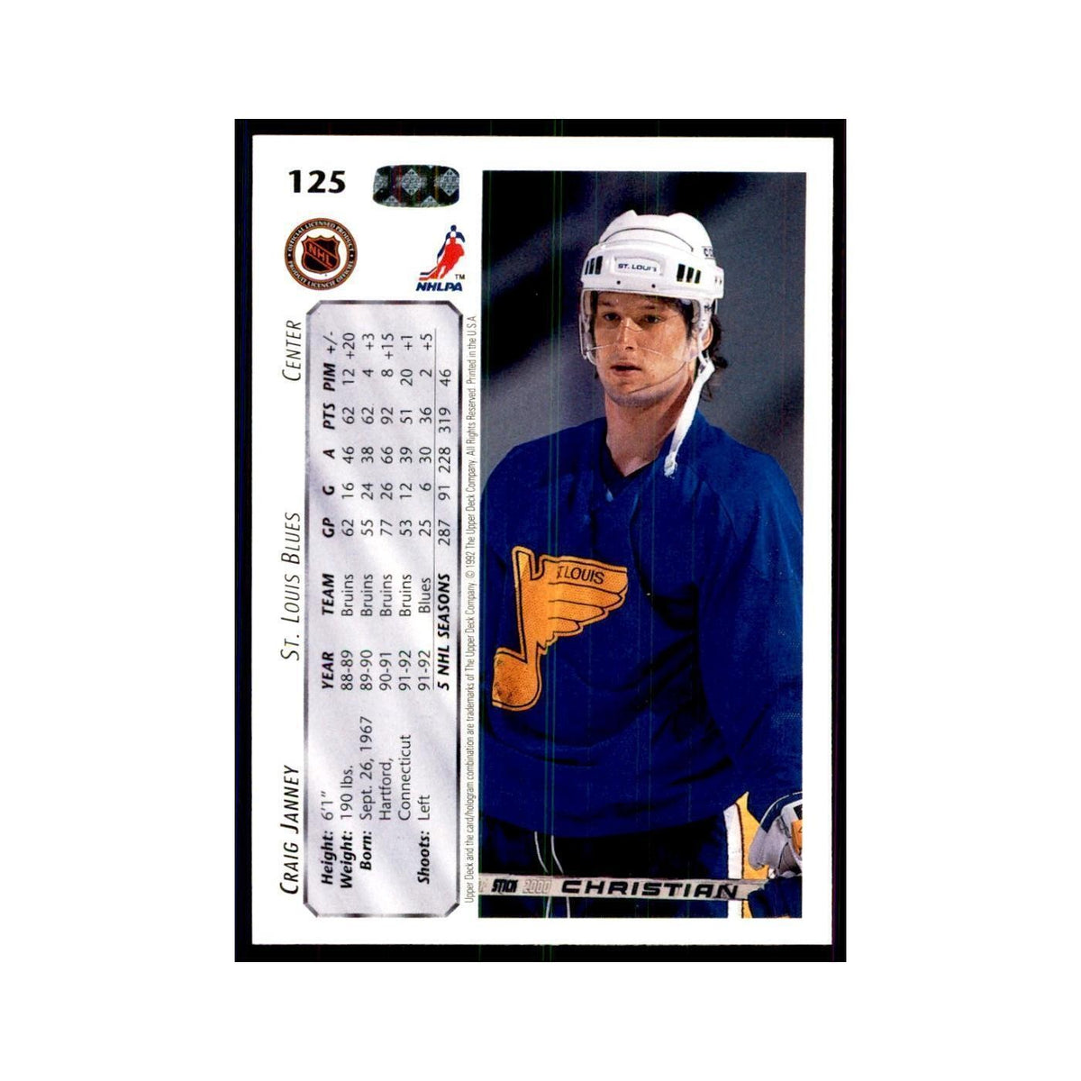 1992 Upper Deck Shawn McEachern Hockey Cards #125