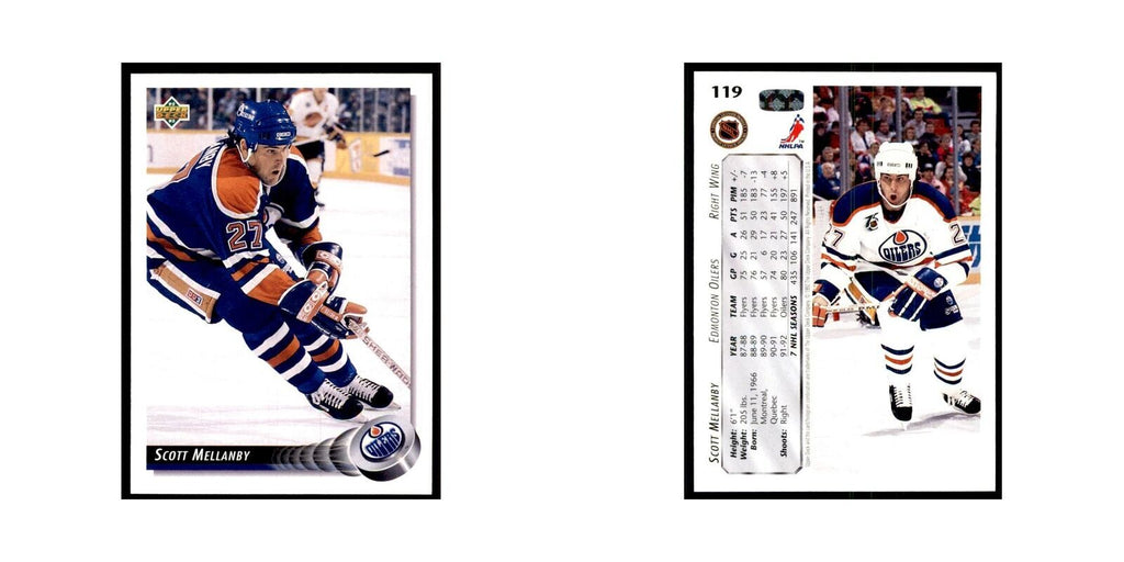 1992 Upper Deck Scott Mellanby Hockey Cards #119