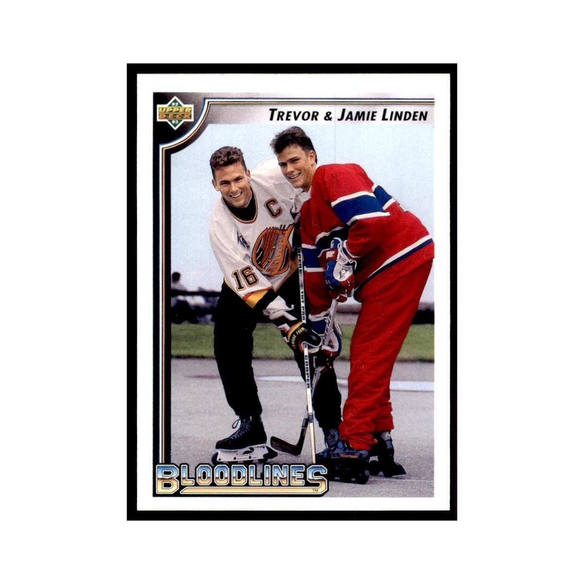 1992 Upper Deck Trevor Linden/Jamie Linden Hockey Cards #38