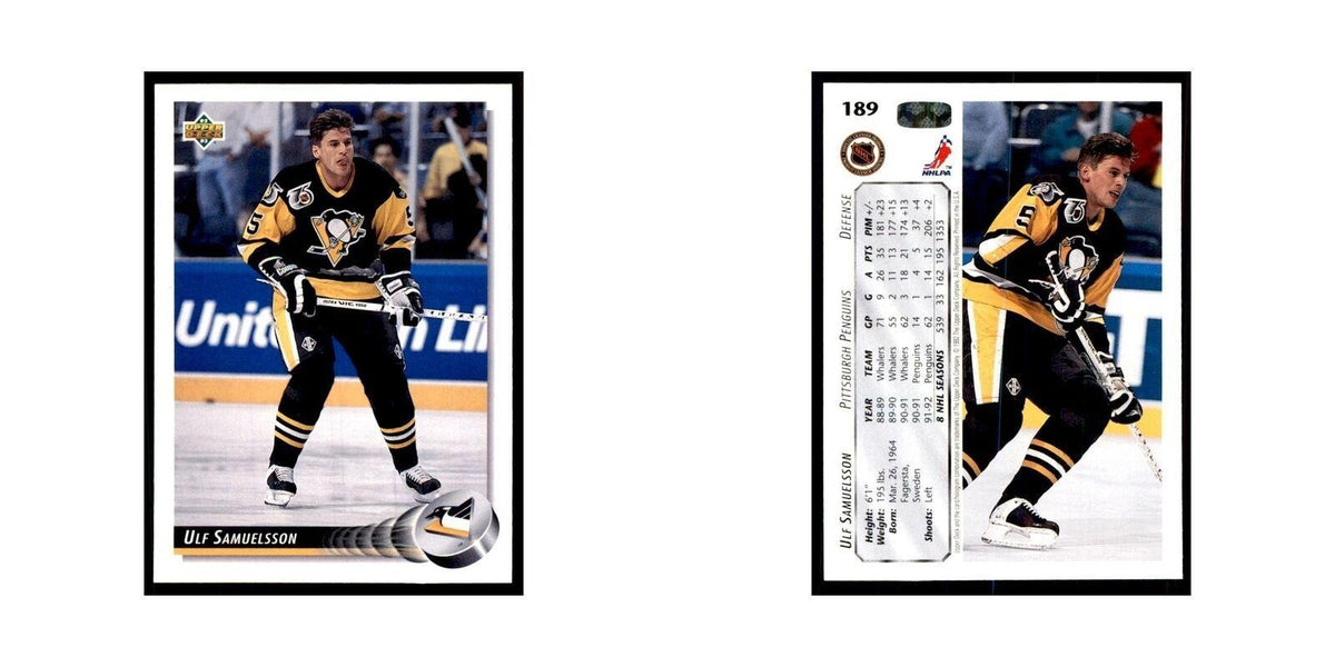 1992 Upper Deck Ulf Samuelsson Hockey Cards #189