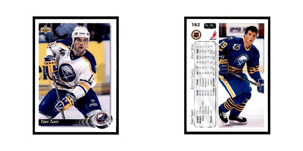 1992 Upper Deck Tony Tanti Hockey Cards #182
