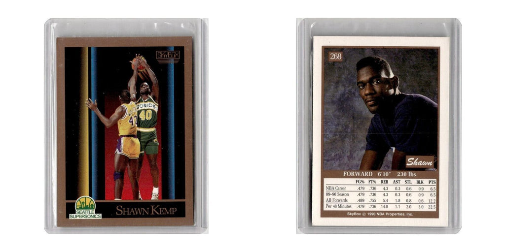 1990 SkyBox Shawn Kemp RC Seattle SuperSonics #268