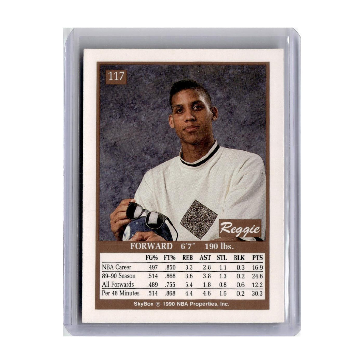 1990 SkyBox Reggie Miller Pacers #117