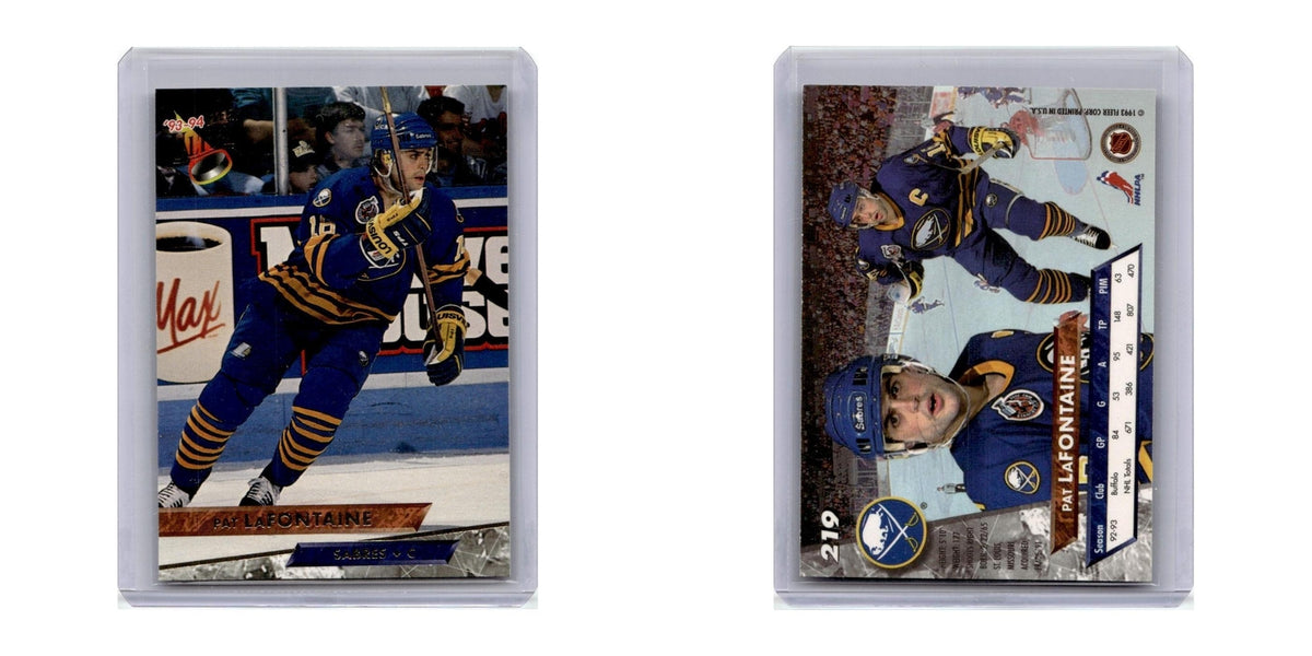 1992 Fleer Ultra Hockey Card Pat LaFontaine Buffalo Sabres #219