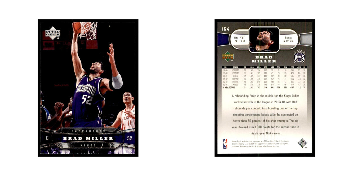 2004 Upper Deck Brad Miller Kings #164