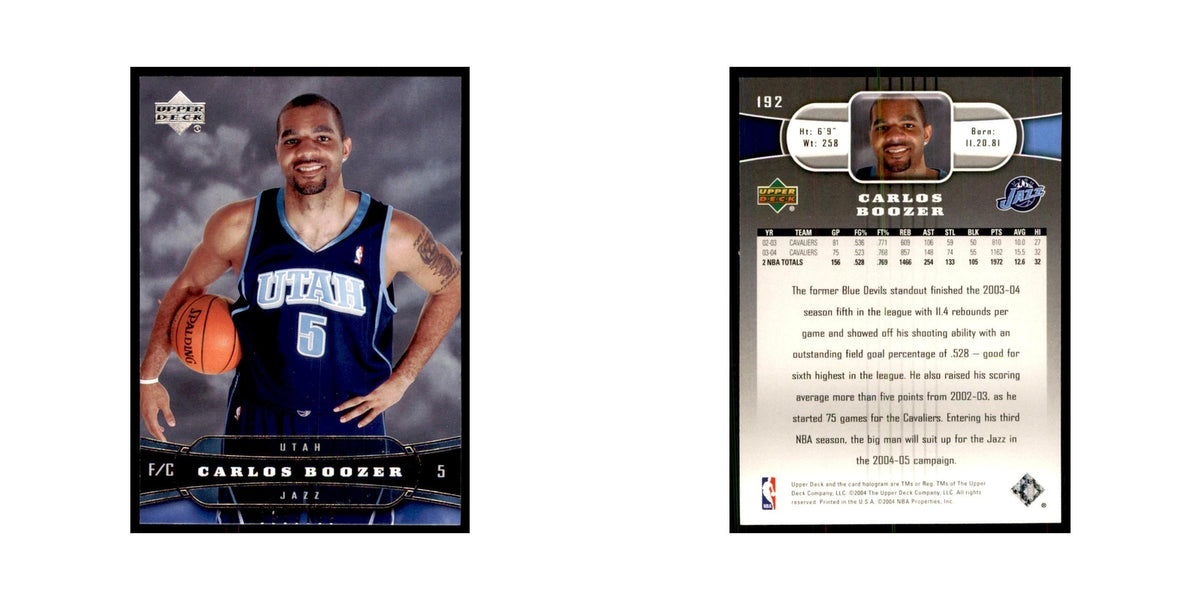2004 Upper Deck Carlos Boozer Jazz #192